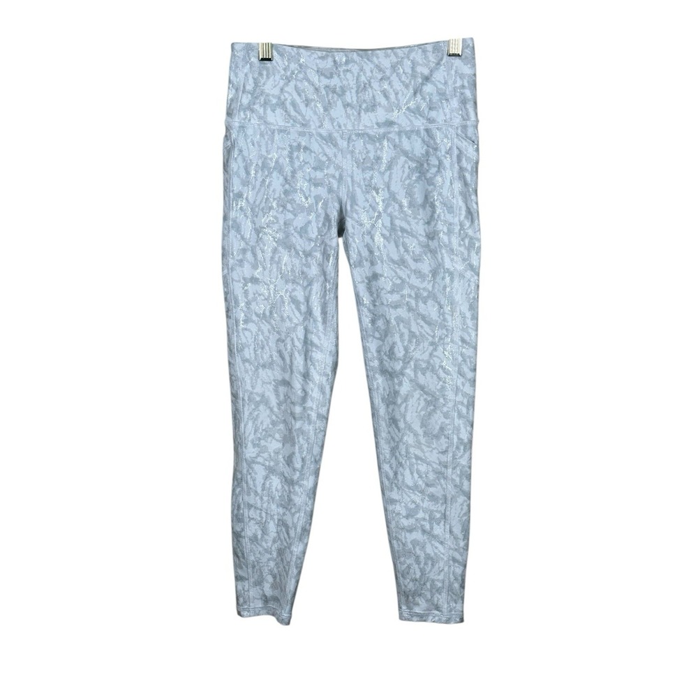 DSG | Gray Marbled‎ Shimmer High Rise Flared Leg Yoga Pants | Women's Size S